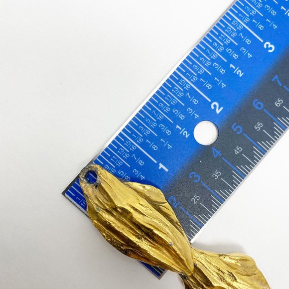 535 Vintage designer Yves Saint Laurent Rive Gauche gold tone necklace bracelet - Picture 10 of 10